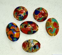 Muranoglas mit Blattgold